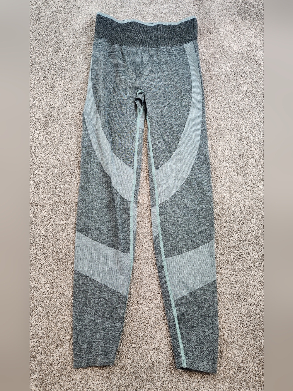 Pink Victoria's Secret Seamless Leggings Green Activewear Gym Women's Small